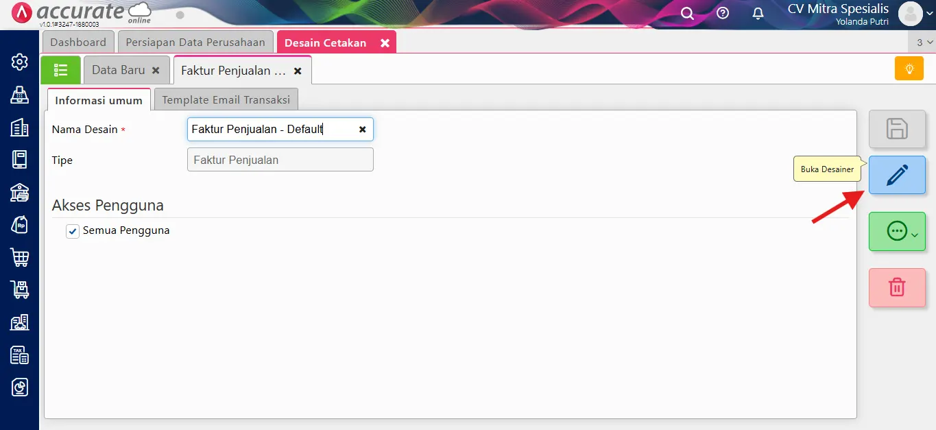 menambahkan logo di faktur penjualan